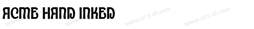 ACME HAND INKED字体转换